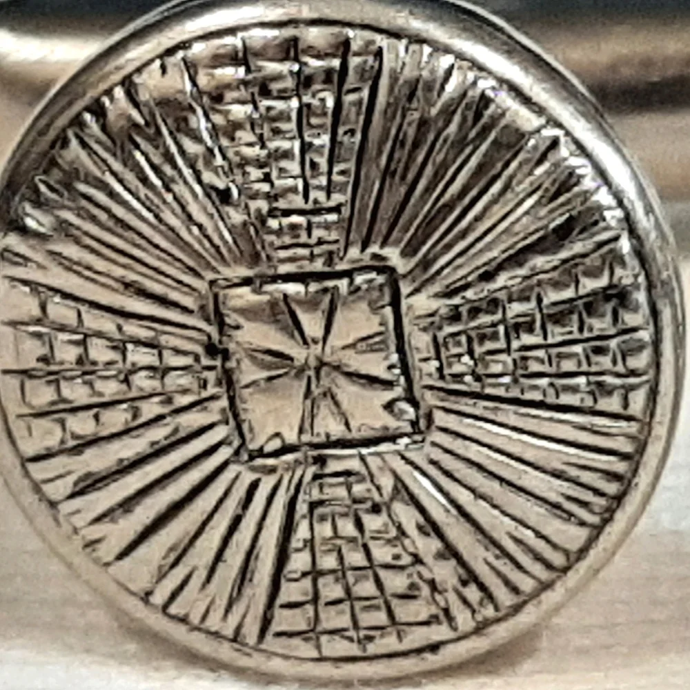HARVEY AVEDON |  Sterling Silver, Circular Cuff Links